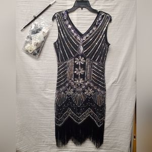 Women's Roaring 20's Flapper Dress XL